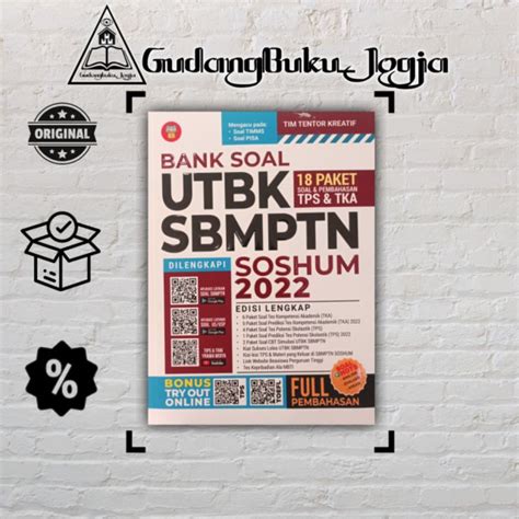 Jual Buku Utbk Sbmptn 2022 Bank Soal Utbk Sbmptn Soshum 2022 Yrama