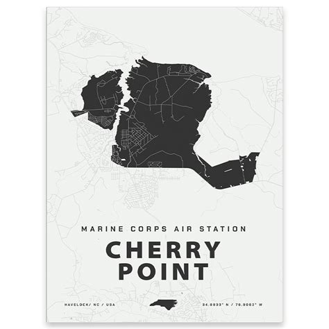 Mcas Cherry Point Map Print Home Base Maps