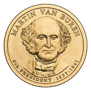 Presidential Dollars Martin Van Buren D Pcs Roll Golden