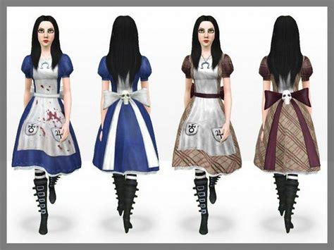 Alice Madness Returns Set Dresses Boots And The Vorpal Blade By