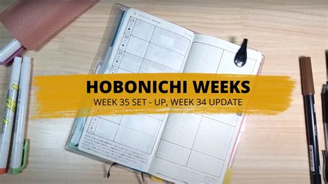 Hobonichi Weeks Week Plan With Me W Update Diy