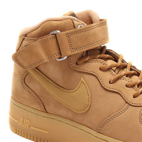 Nike Air Force Mid Wb Flax Wheat Gum Light Brown Black Atmos