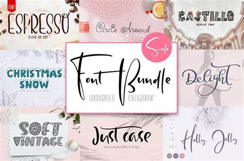 Handwritten Calligraphic Font Bundle - FreeDaFonts