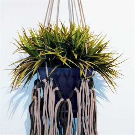 Suporte Decorativo em Macramé para Plantas Elo7