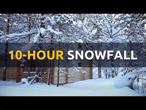 Winter Wonderland • 10-Hour Snowfall Sounds for Deep Relaxation : r ...