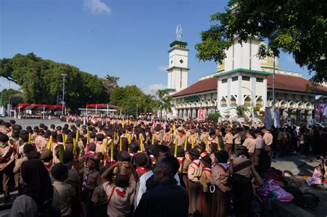 Pgs KASITER KOREM 062 TN HADIRI UPACARA PERINGATAN HARI PRAMUKA