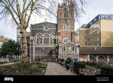 View Across The Churchyard Of The Priory Church Of St Bartholomew The