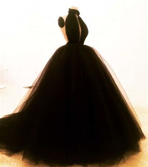 Sexy Black Ball Gowns Prom Dresses Sleeveless Long Evening Dresses Full Crepe Dresses For Party