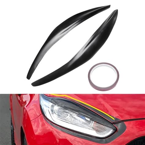 Car Headlight Eyebrow Cover Trim Head Light Lamp Sticker For Ford