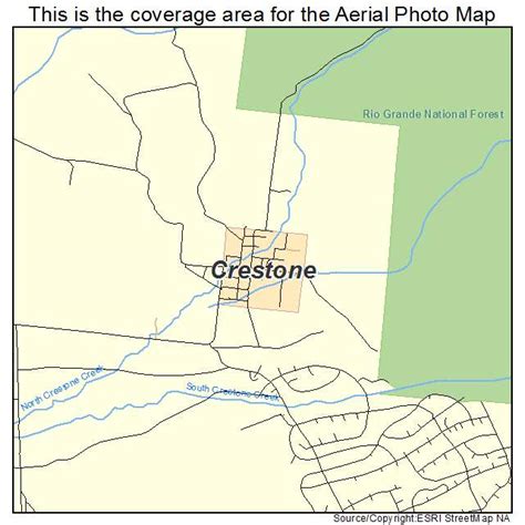 Aerial Photography Map Of Crestone Co Colorado