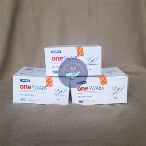 Jual Oneswab Onemed Swab Alc Hl Swab Pcs Box Shopee Indonesia