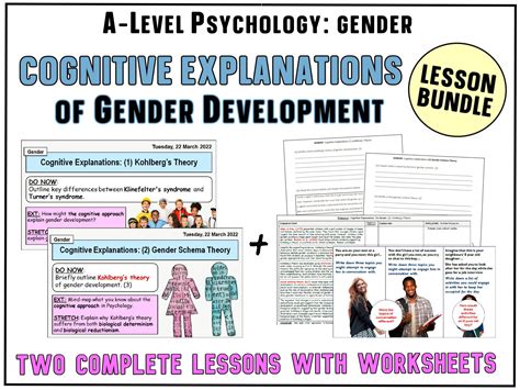 Cognitive Explanations Of Gender Development Lesson Bundle Includes Kohlberg’s Theory And