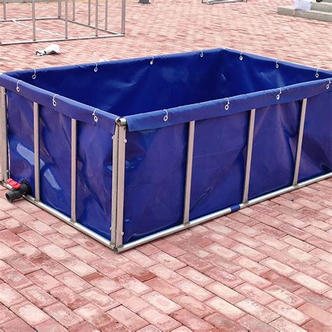 Collapsible Aquaculture Pvc Tarpaulin Fish Pond Tank Buy Collapsible