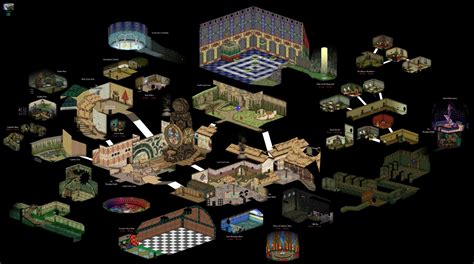 A 3D map of Clock Town from Majora's Mask : zelda