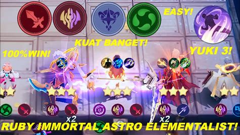 RUBY B3 IMMORTAL ASTRO ELEMENTALIST YUKI 3 COMBO TERKUAT MAGIC