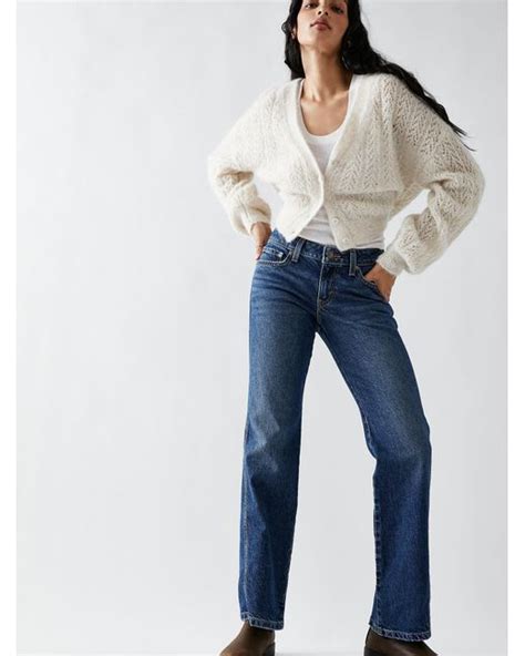 Free People Levi S Noughties Bootcut Jeans In Blue Lyst