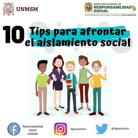 Tips Para Afrontar El Aislamiento Social Dgrs Unmsm