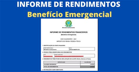 Como Fazer Para Emitir O Informe De Rendimentos Do Benef Cio