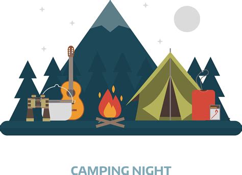 Camping Vector Illustration Png Transparent And Clipart Image For Free ...