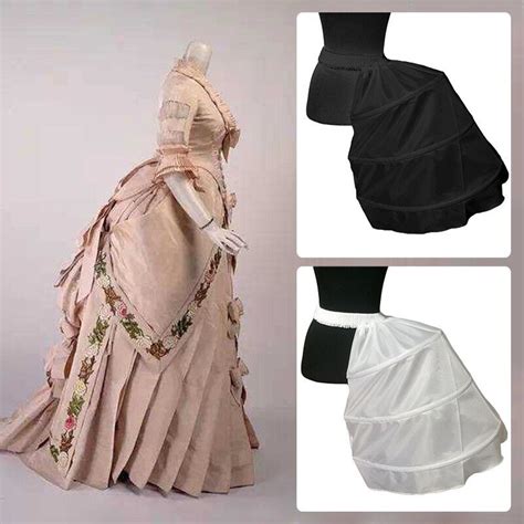 Baroque Cage Frame Petticoat Vintage Punk Half Bustle Victorian Skirt