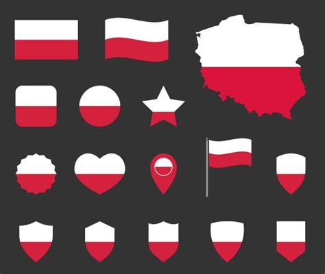 Poland Flag Vector Images Over