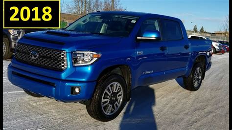 2018 Toyota Tundra Crewmax Trd Sport Package In Blazing Blue Detailed