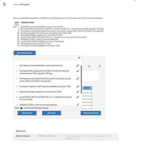 Solved Here Are Selected Transactions Of Mason Consulting Chegg