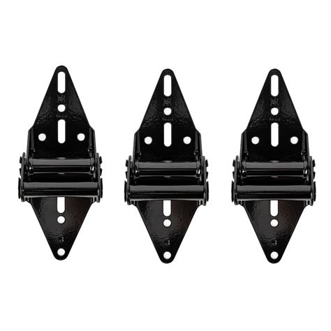 Ideal Security Garage Door Hinge For Third And Fourth Panels Hinge 3 Black 3 Pack The Home