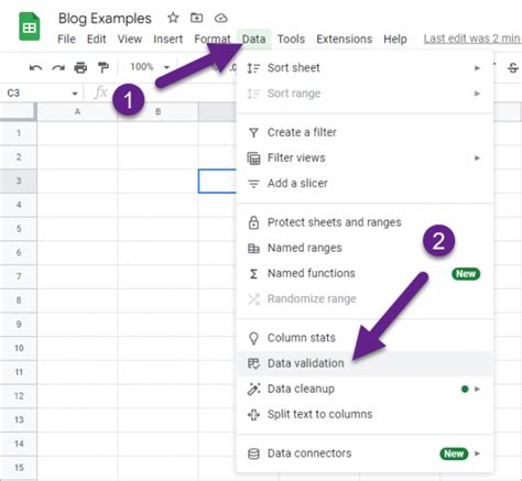 Simple Data Validation In Google Sheets Spreadsheet Life