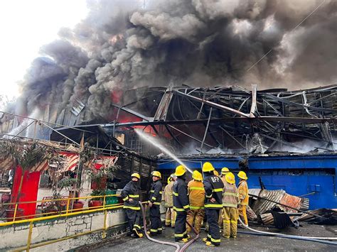 Fire Hits Bus Terminal In Cubao Quezon City