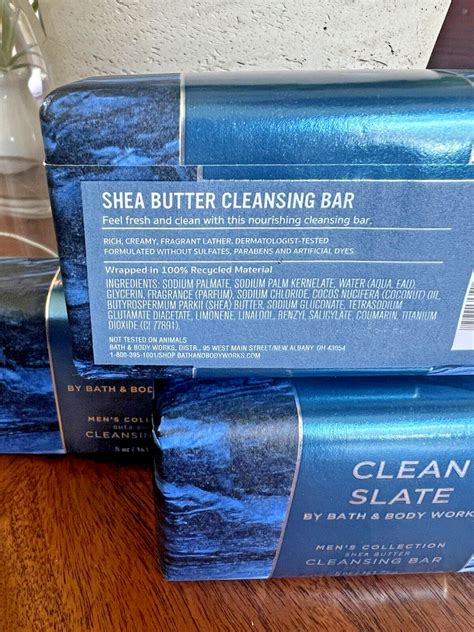 Bath And Body Works Clean Slate Shea Butter Cleansing Bar Soap 5oz 3