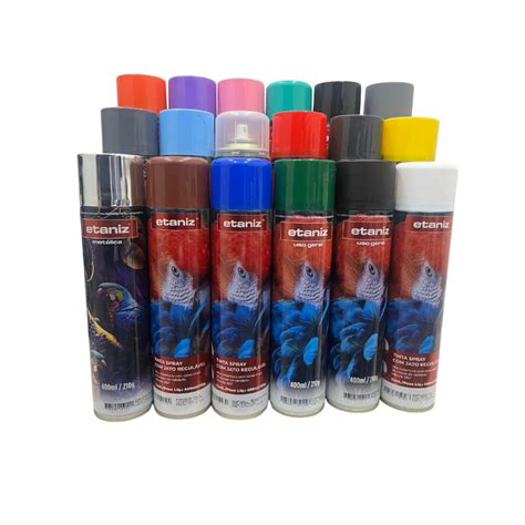 Tinta Spray Todas As Cores Ml Etaniz Shopee Brasil