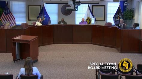 Special Town Board Meeting Youtube