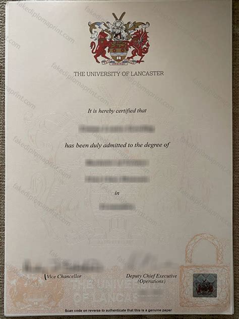 How To Create A Fake University Of Lancaster Diploma Of The Latest