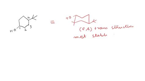 SOLVED Draw The Lowest Energy More Stable Conformation Of The