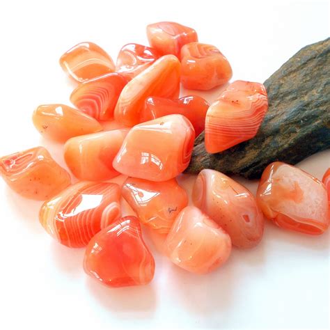 Banded Carnelian Gemstone