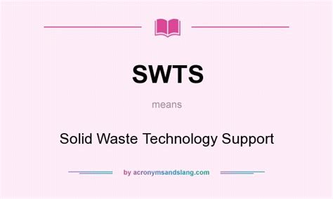 swts solid waste technology support  undefined  acronymsandslangcom