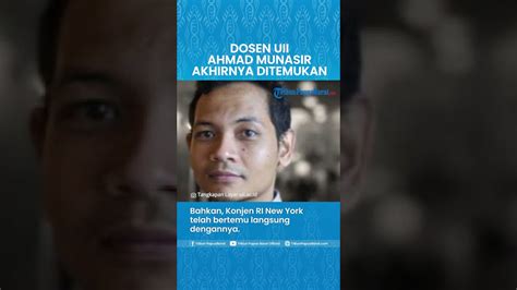 Dosen UII Ahmad Munasir Ditemukan Di Amerika Serikat Kemenlu Sudah