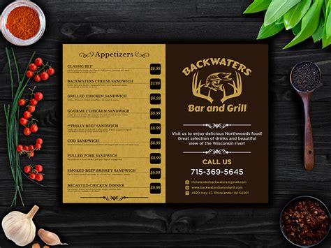 Restaurant Menu Design On Behance