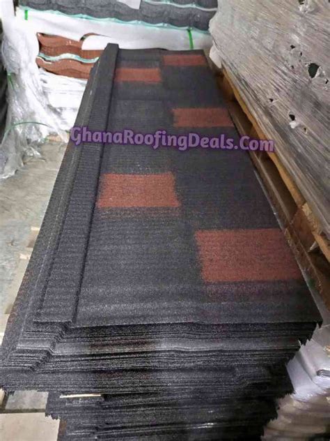 Black And Red Shingle Eurotiles Stone Coated Roofing Tiles