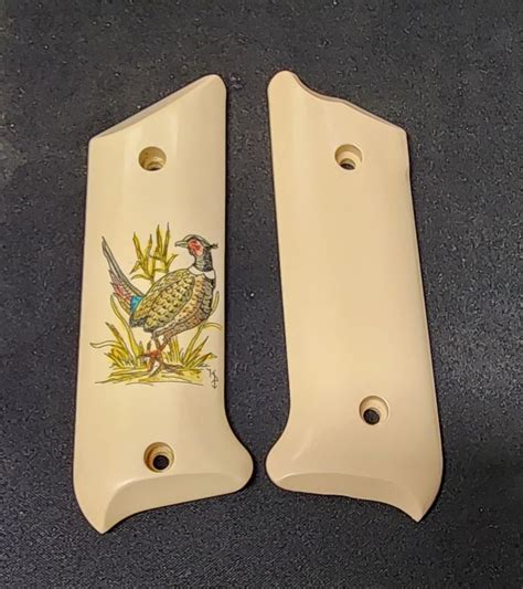 Ruger MK II Altamont S Classic Panel Pheasant Scrimshaw On Right Panel