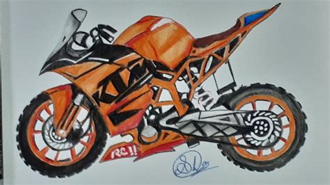 Ktm Motorcycle Drawing Ma Gustave