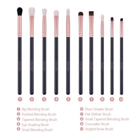 Docolor 10 Pieces Pro Eye Brush Set Zed Store