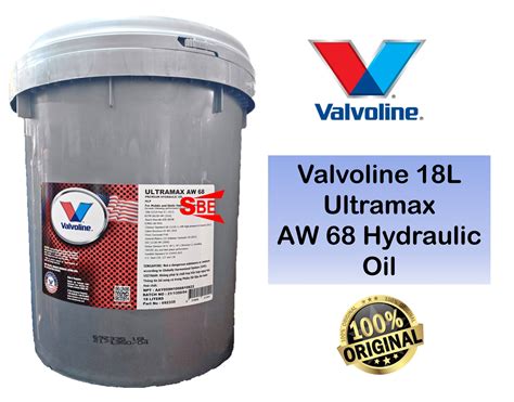 Valvoline Ultramax AW68 Premium Hydraulic Oil 18L Lazada