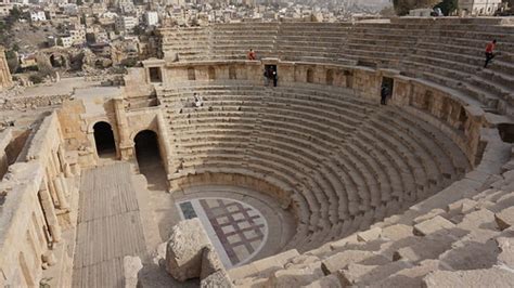 The North Theater The Roman Ruins Of Jerash Jordan Flickr