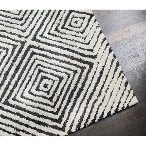 Hand Tufted Black White Area Rug Reviews AllModern Rugs Area