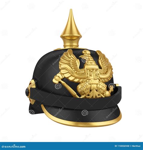 Pickelhaube Spiked Helmet Isolated Stock Photo Image Of Prussia