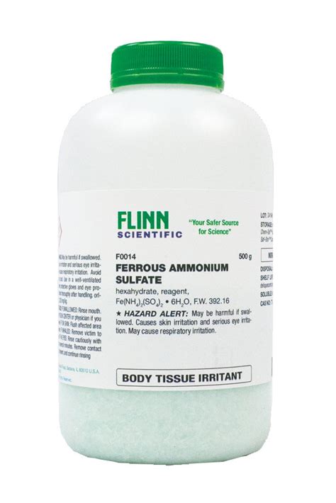 Flinn Chemicals Ferrous Ammonium Sulfate