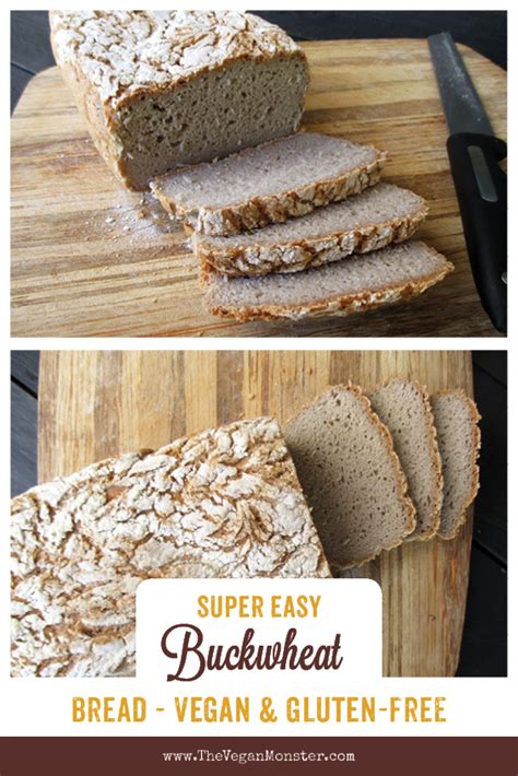 Super Easy Buckwheat Bread Vegan Gluten Free The Vegan Monster