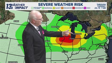 13 On Your Side Forecast Enhanced Risk For Severe Weather Overnight